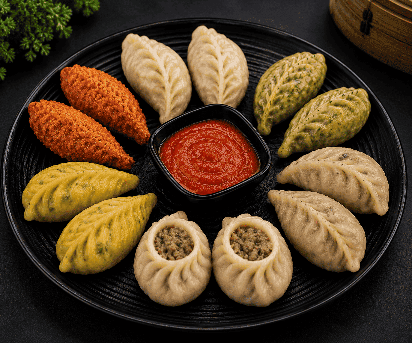 MomoBari mixed momo box from the momo menu in Howrah